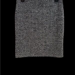 LOFT Black and White Pencil Skirt